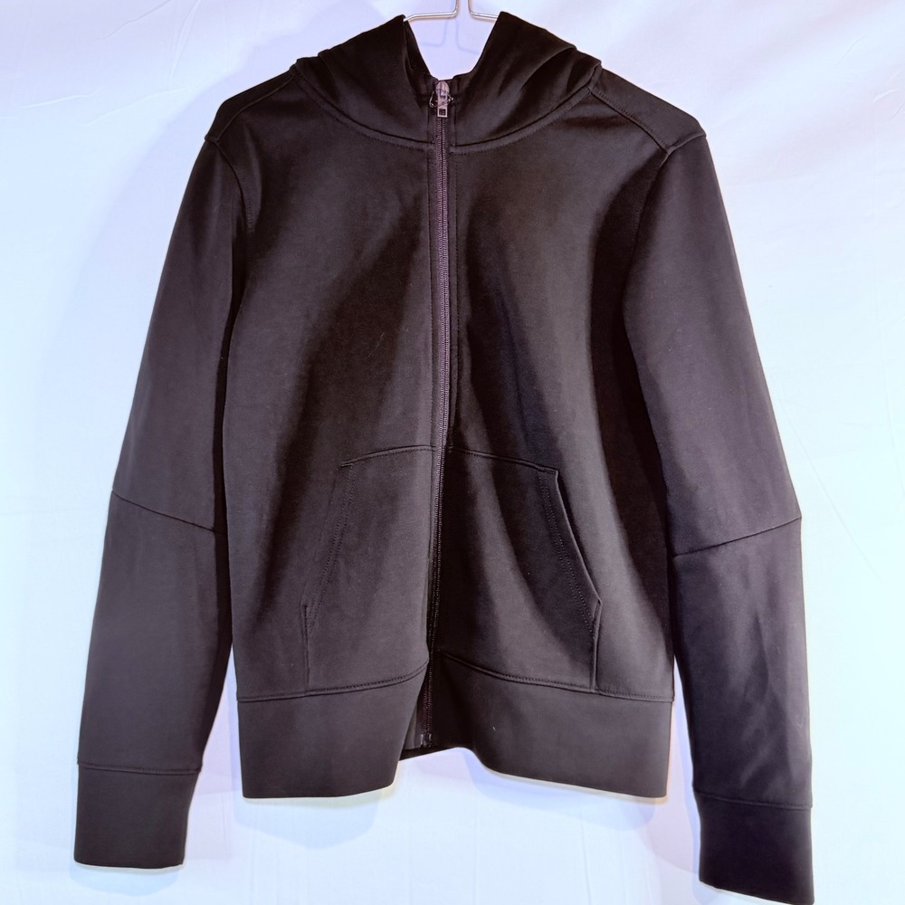 Members Mark Boys Active Full Zip Hoodie Black XL 14/16 Athletic Sweatshirt‎